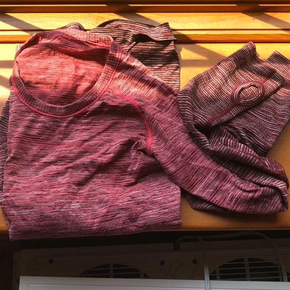 lululemon athletica Tops - Lululemon long sleeve ombré red